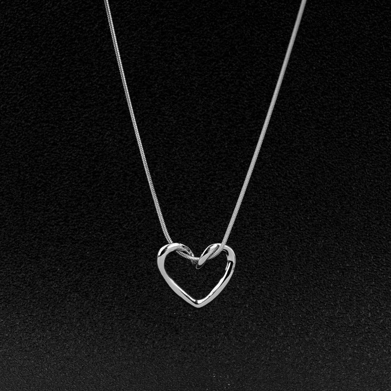 Stainless Steel heart necklace N30