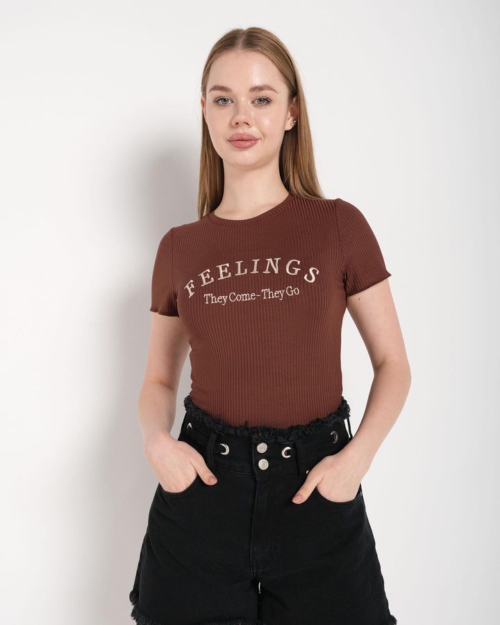 Brown Feelings Crop Top