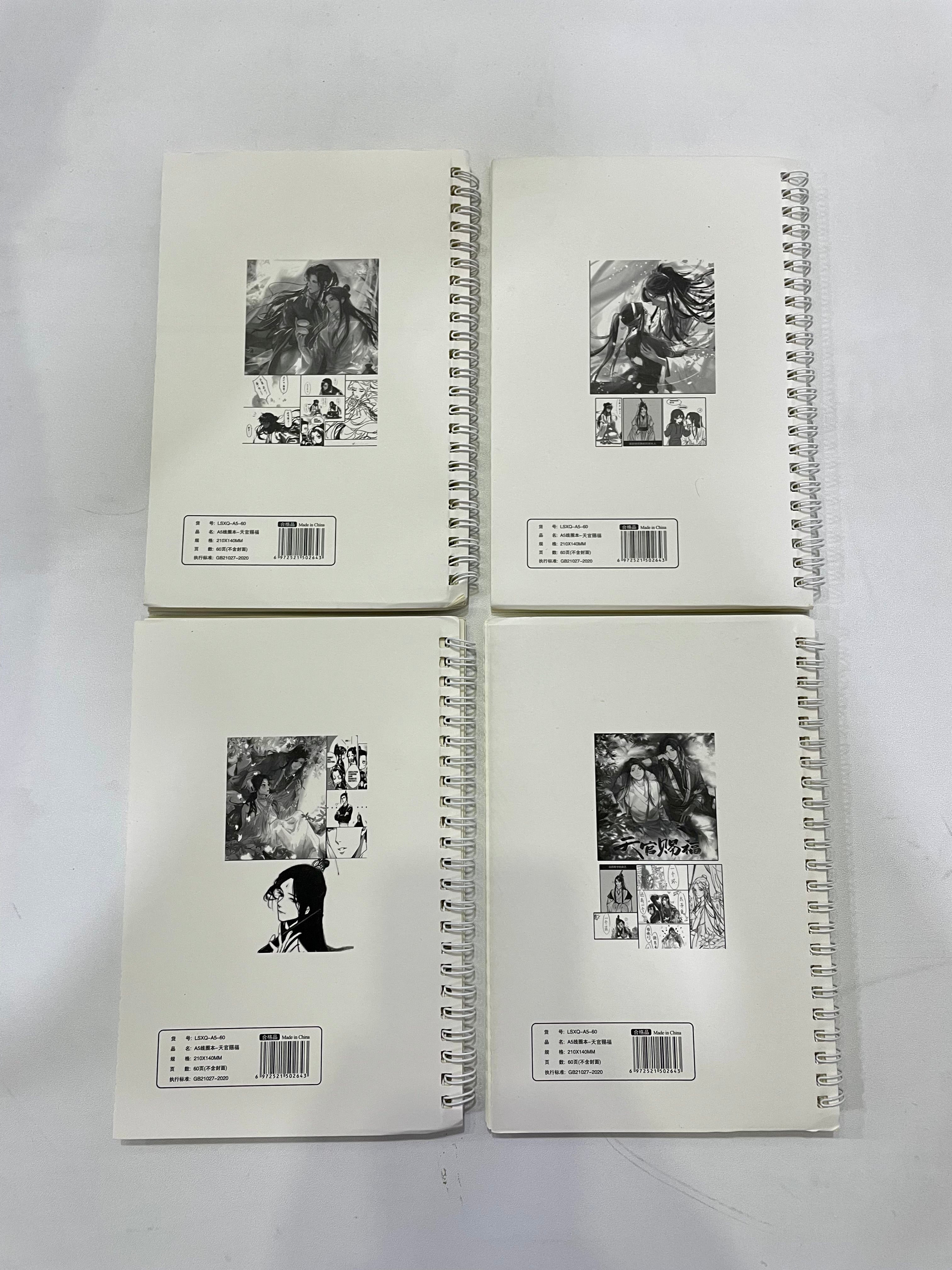 4 pieces manga art notebook - مـوها ستـور