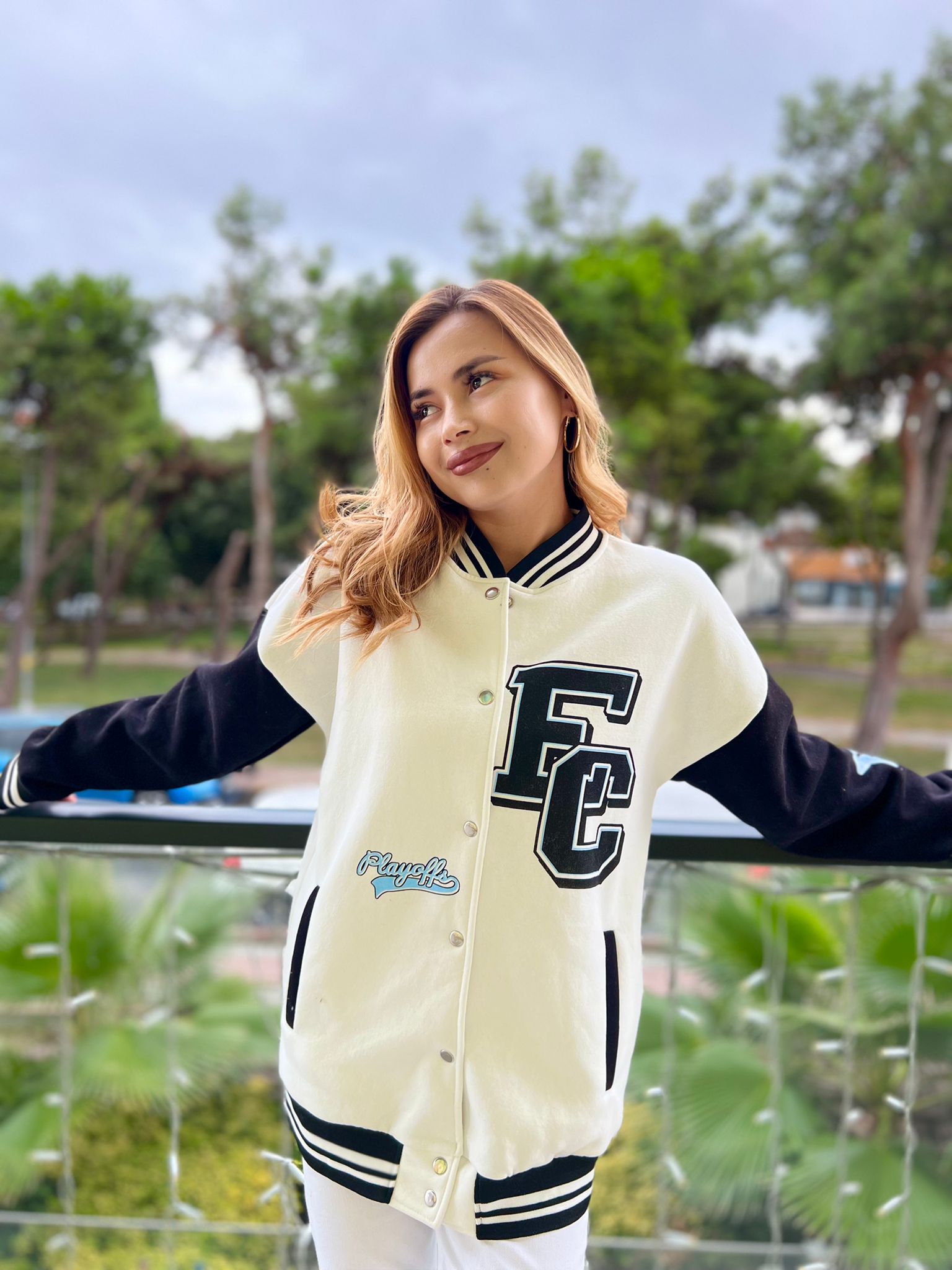 FC College Jacket White
