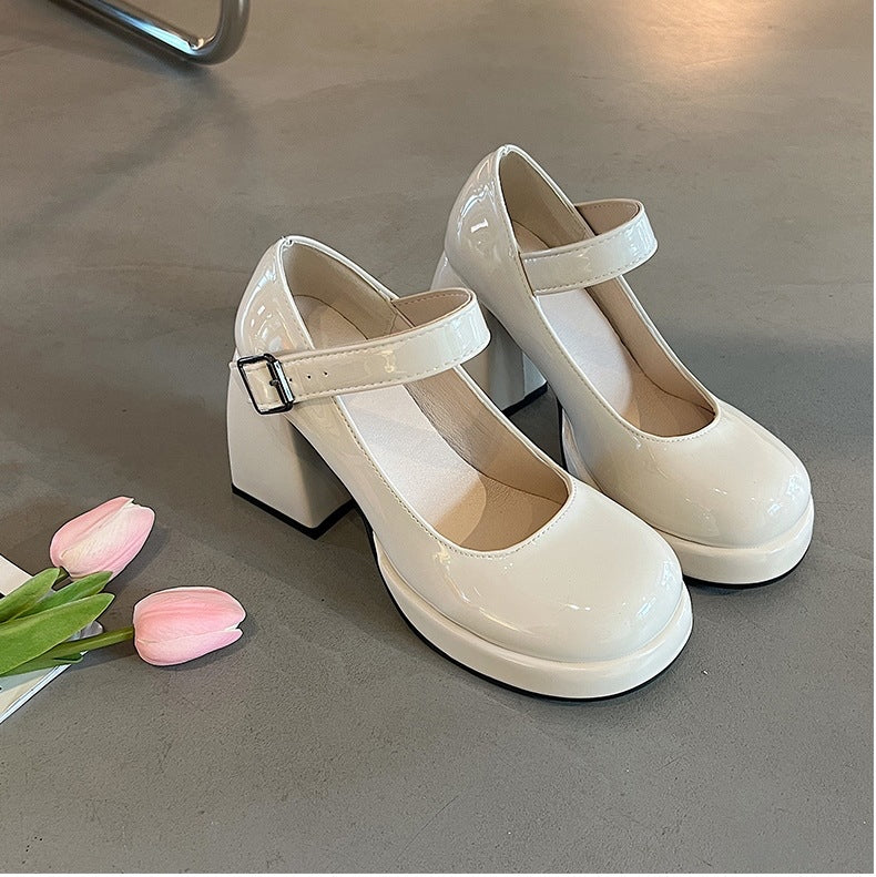 high heel mary jane shoes