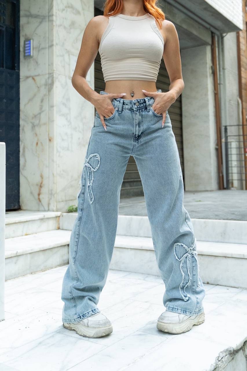 جينز فيونكة ثلجي