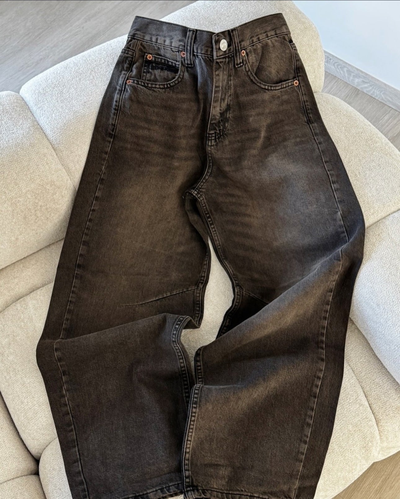 بنطرون باكي نفطي بحزام خلفي نسائي