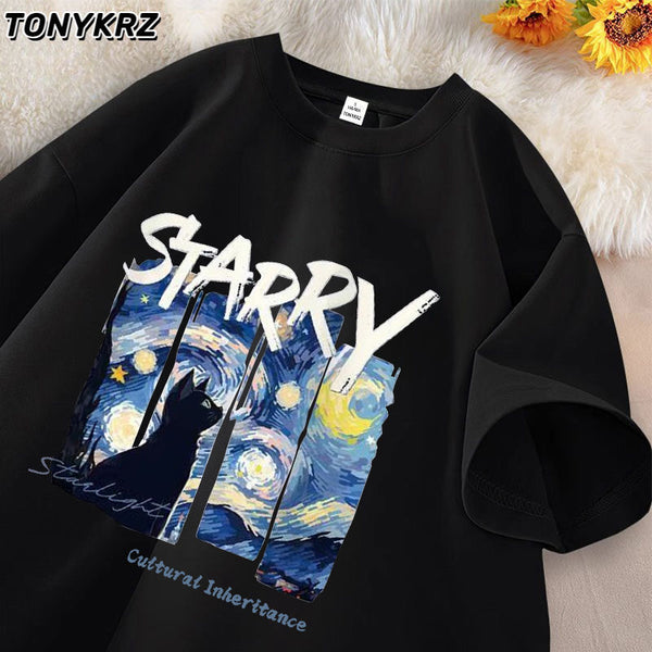 تيشيرت Starry باللون الأسود