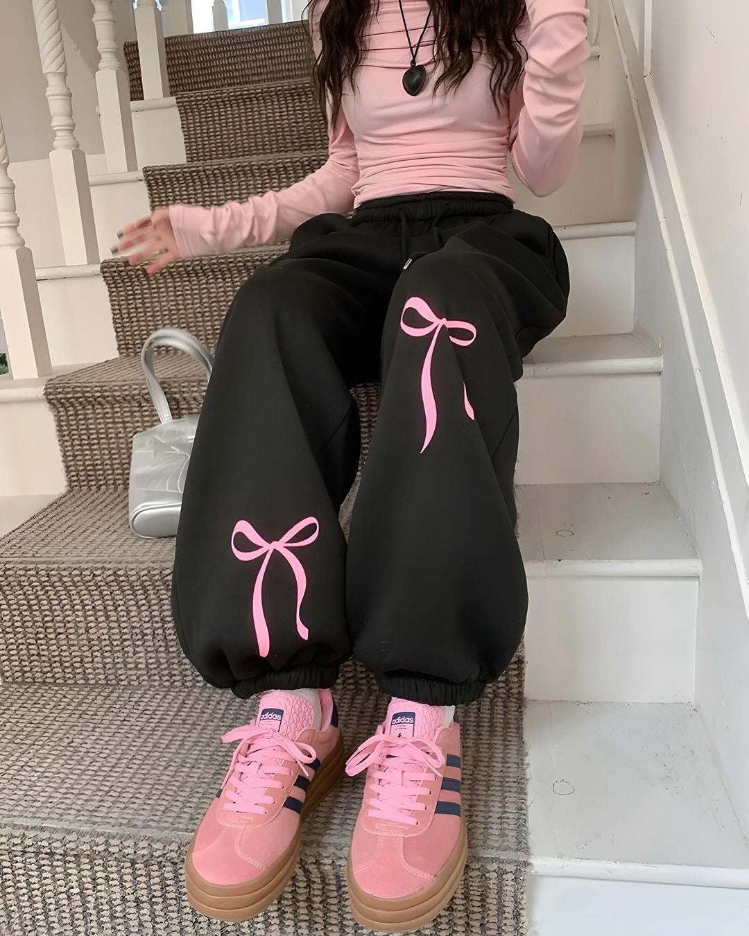 بيجامة فيونكة اوفر سايز أسود