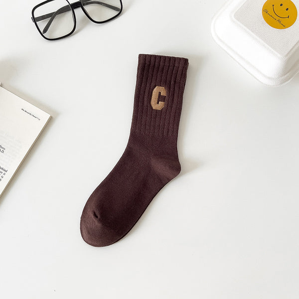 C socks Dark Brown