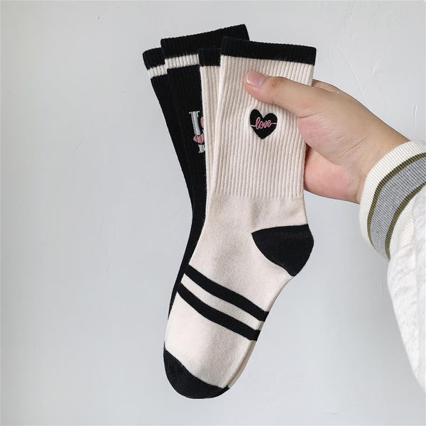 heart love socks