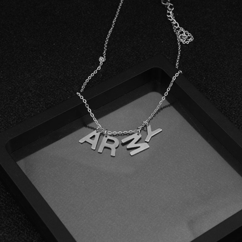 Stainless Steel Army necklace N21