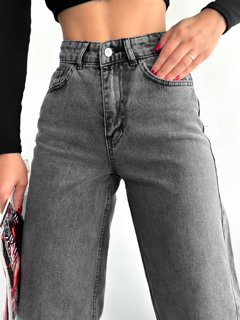 Jeans ‏wide leg A90
