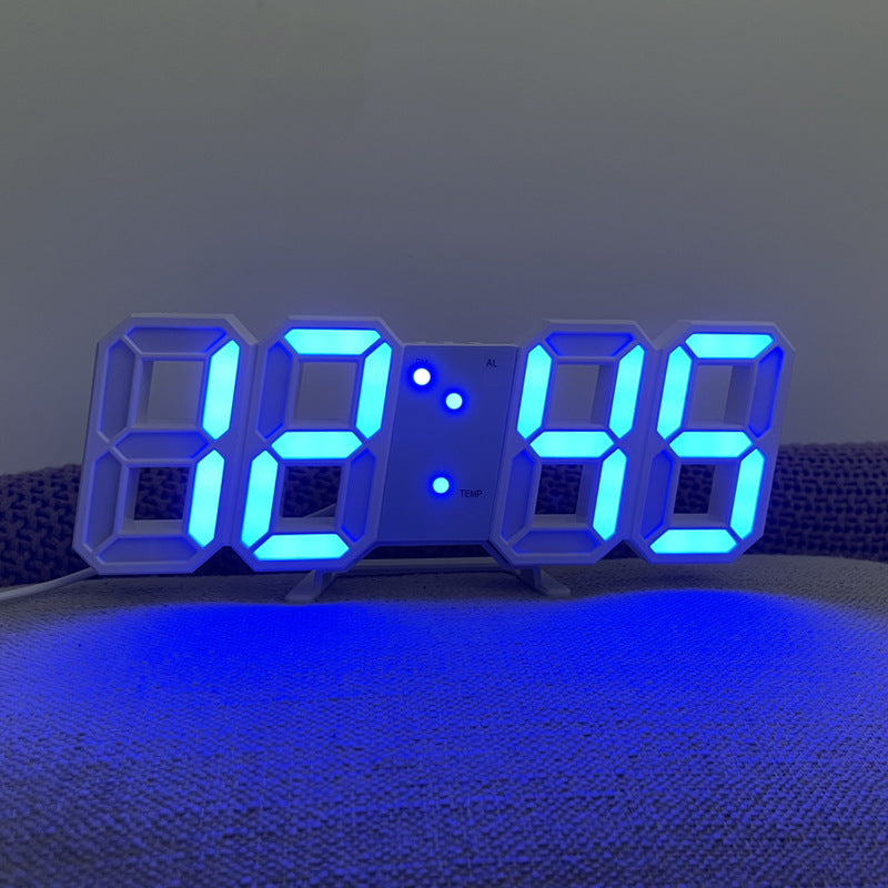 3D LED Digital Clock wall
