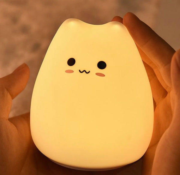 LED Night Light Cat Silicone