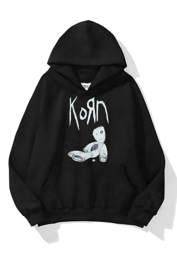 هودي Korn Doll  باللون الاسود