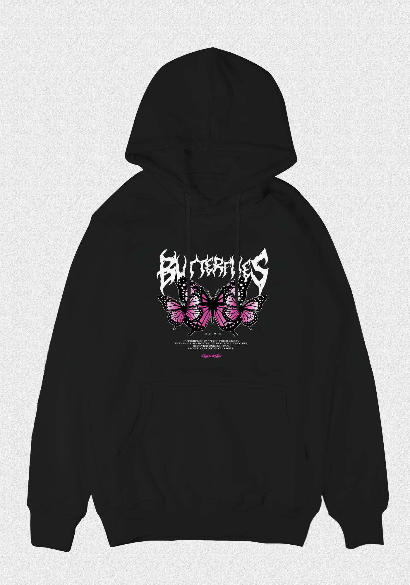 Butterfly black Hoodie V2023