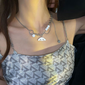 Kuromi Multilayer Pearl Necklace A2 - مـوها ستـور