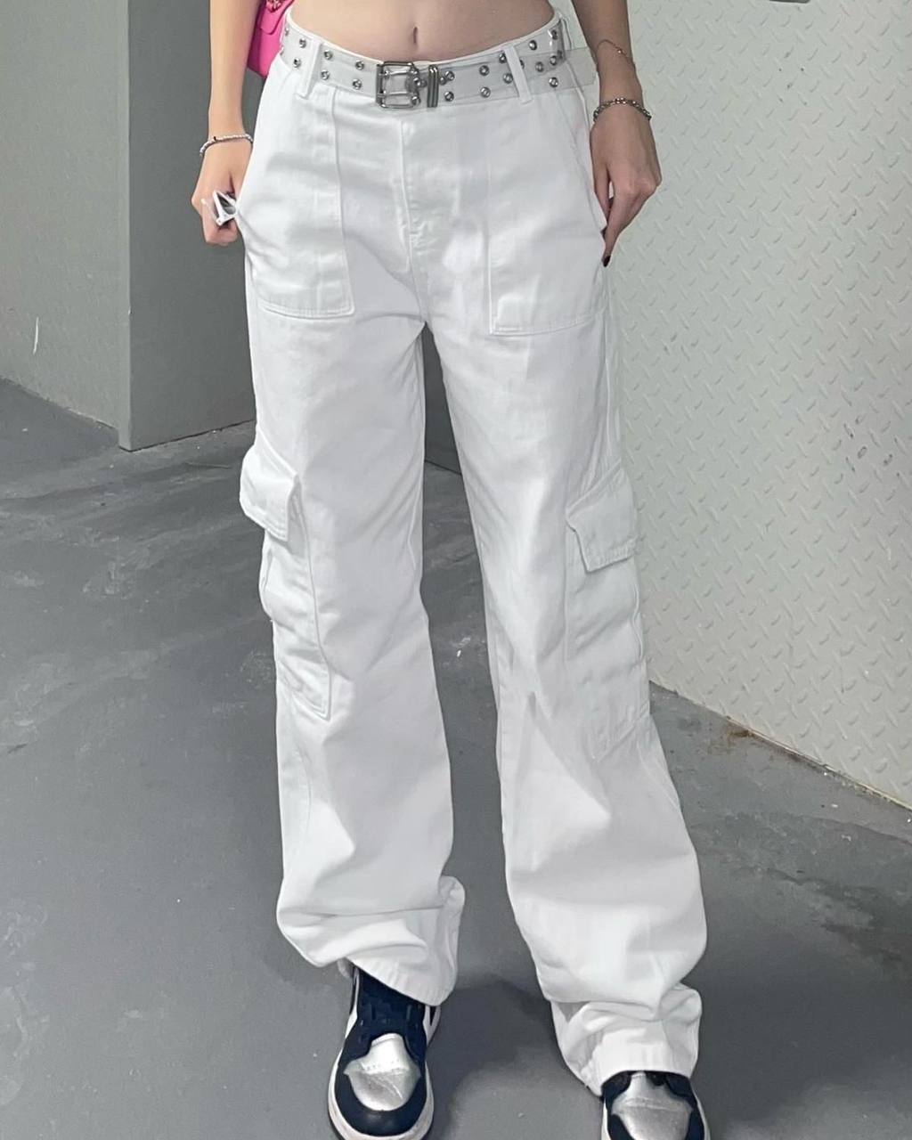 Cargo Jeans White