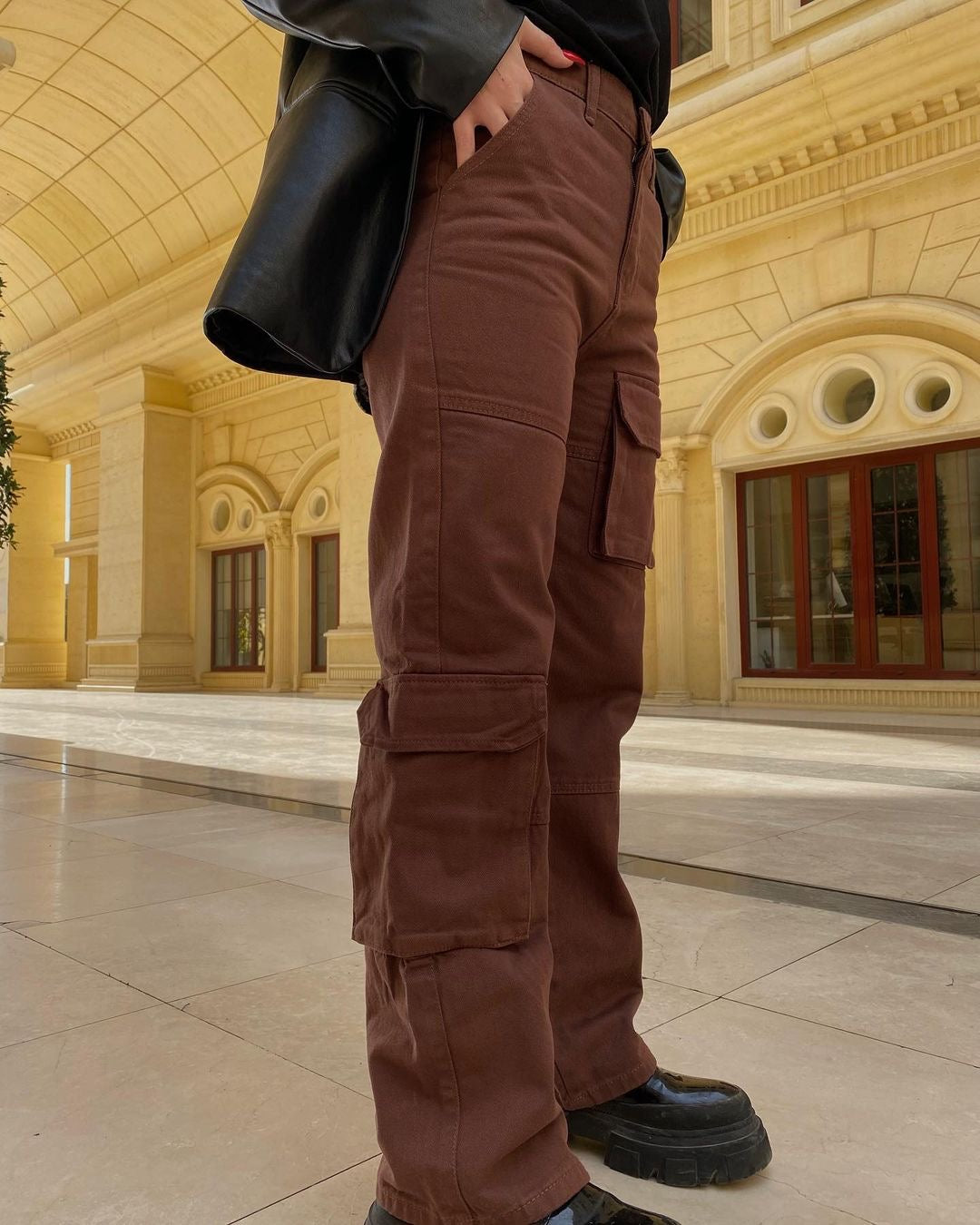 Cargo Jeans Brown 4278