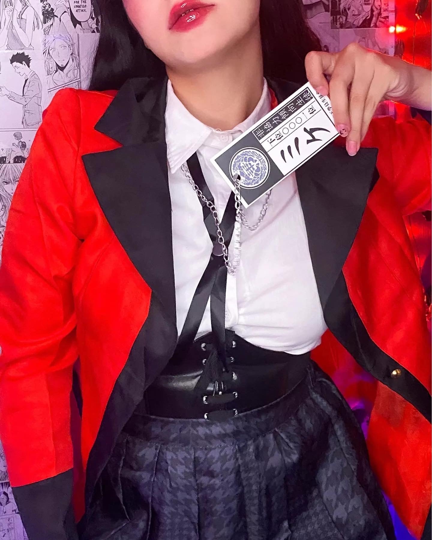 Kakegurui Cosplay Costumes Jabami Yumeko Full Set - مـوها ستـور