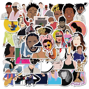 famous Rapper 50 Piece Stickers - مـوها ستـور
