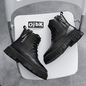 Men's shoes thick-soled Martin boots British style ZJ606 - مـوها ستـور