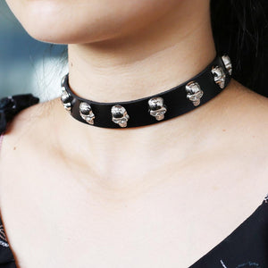 skull collar neck chain - مـوها ستـور