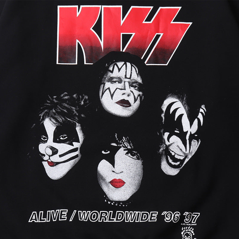 Vintage 90s Kiss Alive Worldwide sweater