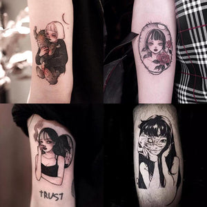 30/pcs girly style temporary tattoo sticker - مـوها ستـور