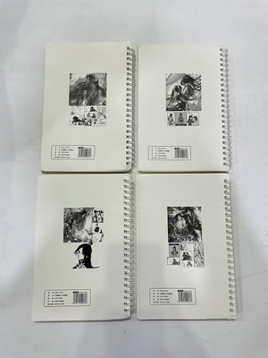 4 pieces manga art notebook - مـوها ستـور