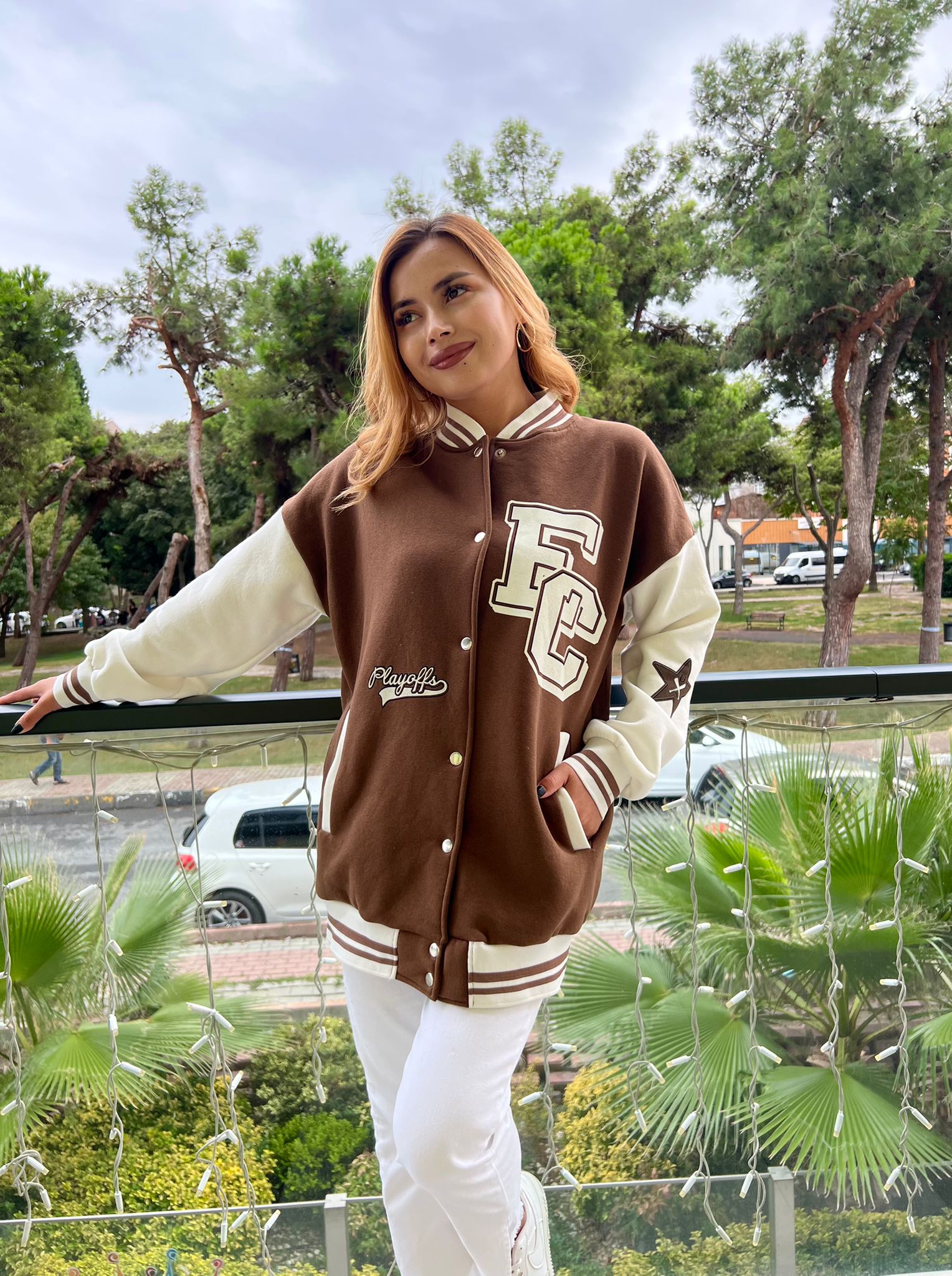 FC College Jacket Brown