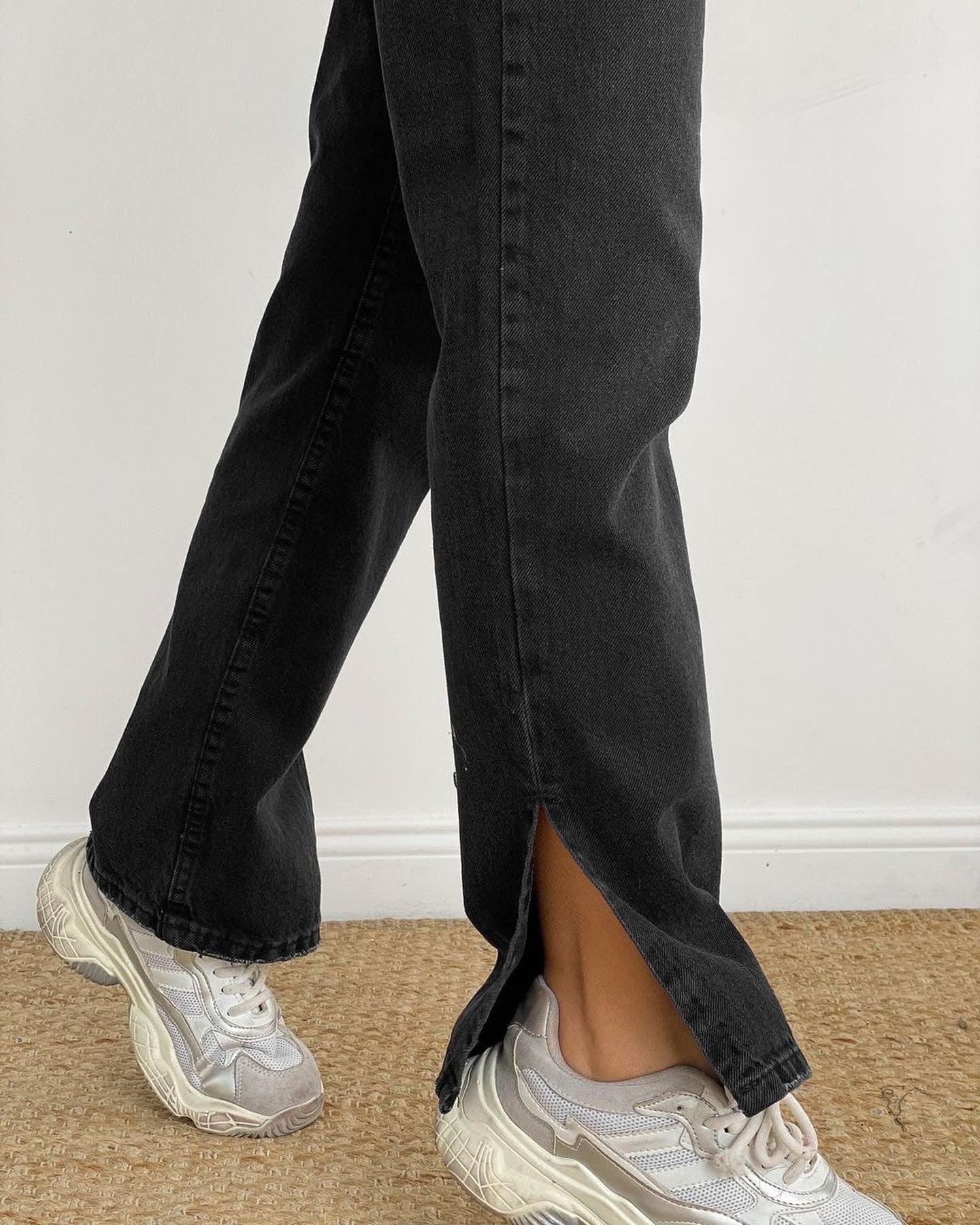 Jeans wide leg black A4 - مـوها ستـور
