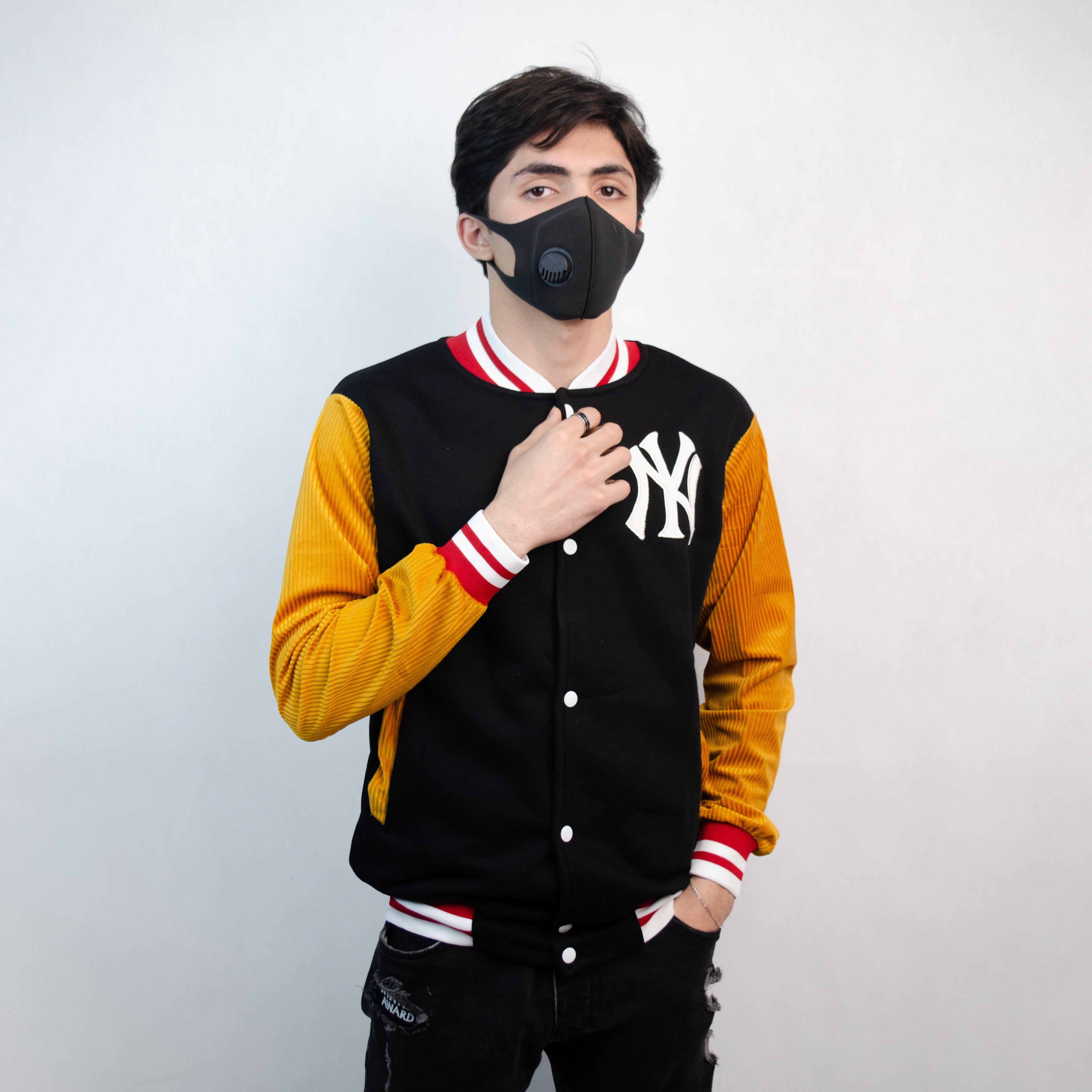 NY Shoulder Brown jacket - مـوها ستـور