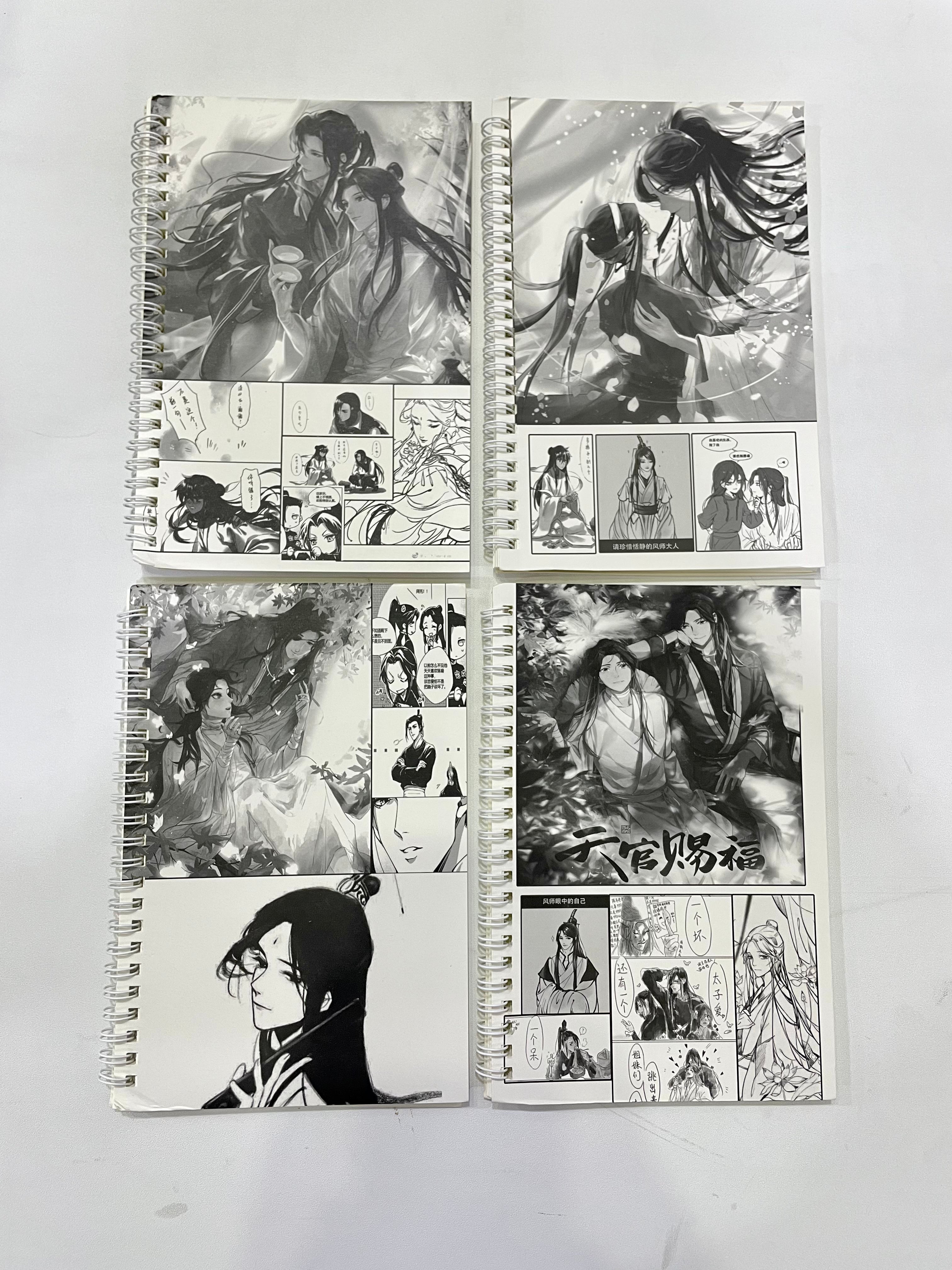 4 pieces manga art notebook - مـوها ستـور