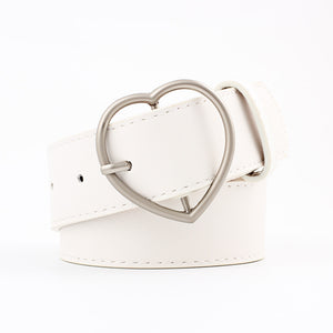 Women Leather heart Belt - مـوها ستـور