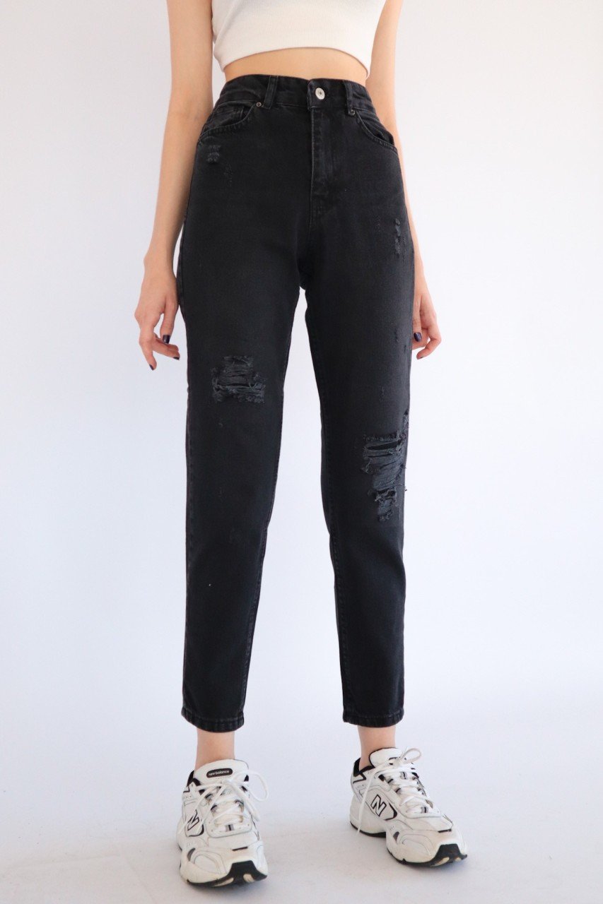 Momjeans Black - مـوها ستـور