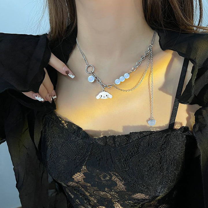 Kuromi Multilayer Pearl Necklace A2 - مـوها ستـور