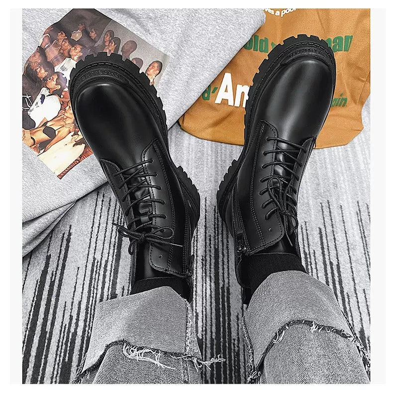 Martin British leather boots high quality A008 - مـوها ستـور