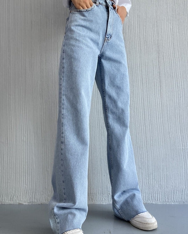 Jeans ‏wide leg A39