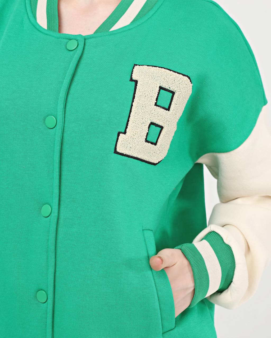 College Jacket green