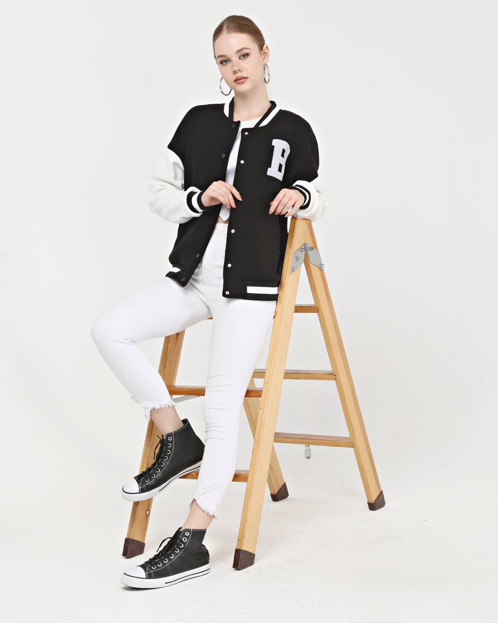 B College Jacket Black