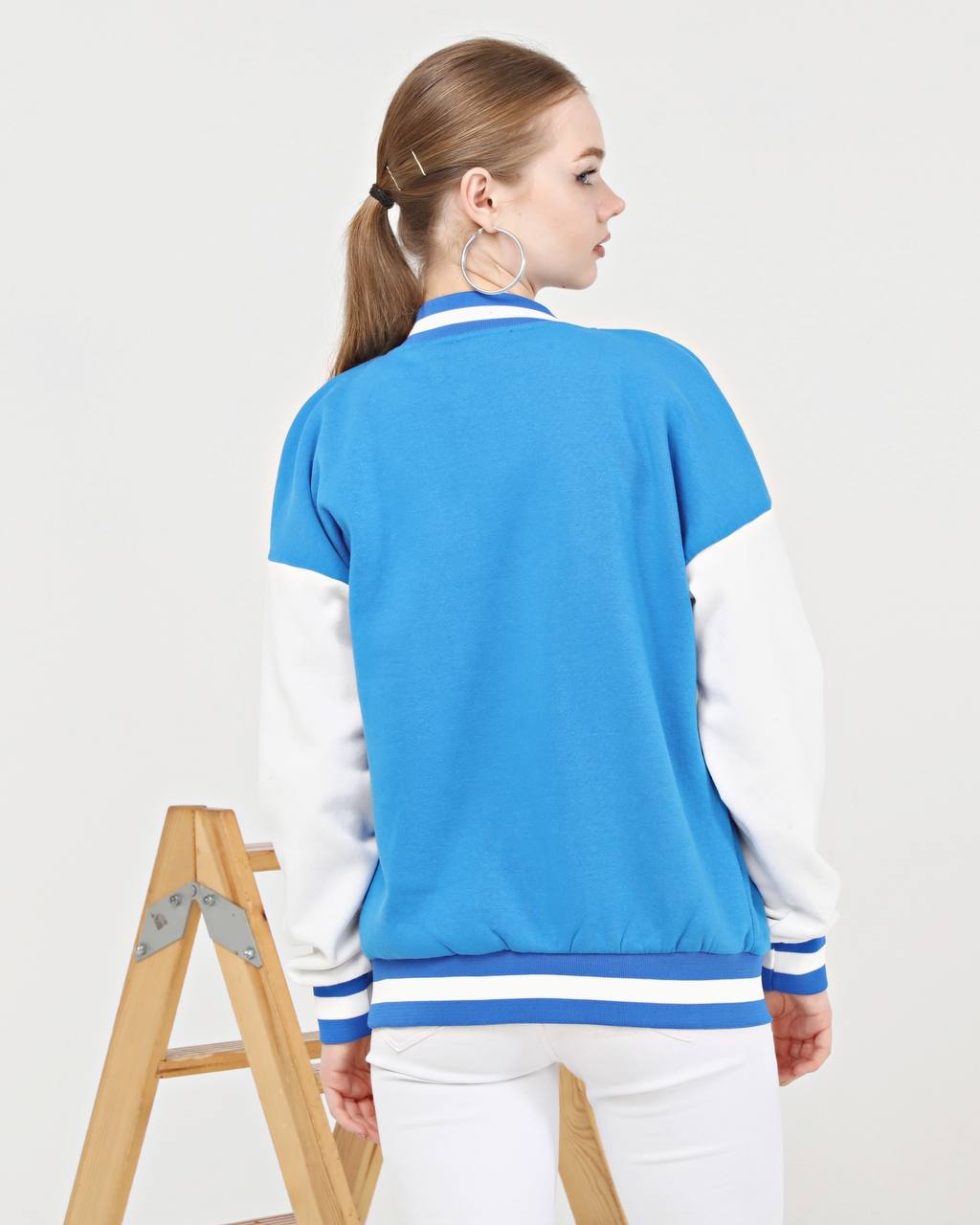 B College Jacket Bue