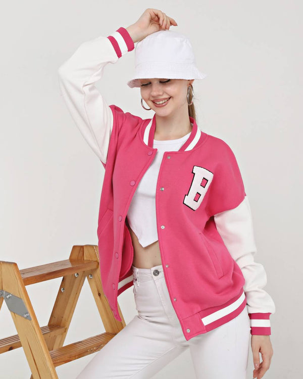 B College Jacket Pink